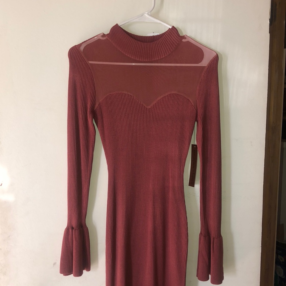 Nude brown dress